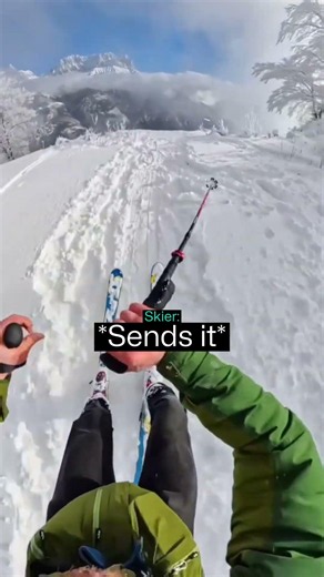 Skier Attempts The Craziest Trick Ever 😳
