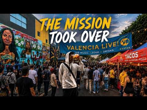 Valencia Street Turned Into a Giant Night Market! | San Francisco Vlog