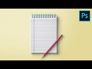 How to Create a Notebook Page in Photoshop CC || Photoshop Tutorial