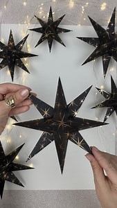 150K views · 3.8K reactions | DIY 3D paper stars ⭐️This 3D star is easier than it looks ✨ Rate it from 1 to 10 #moitoiart #christmasdecor #winterdecor #newyork #christmastime | moi.toi.art | Facebook