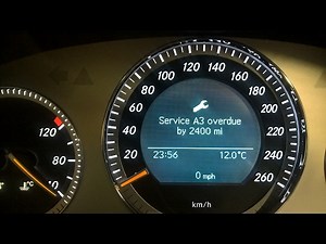 How to reset service warning in Mercedes C-Class W204 2008 CDI