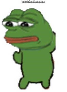 Pepe the frog dancing to his favorite song