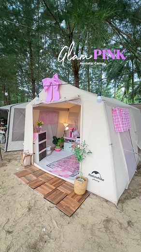 GlamPINK: Glamping Aesthetic with Naturehike Air Tent