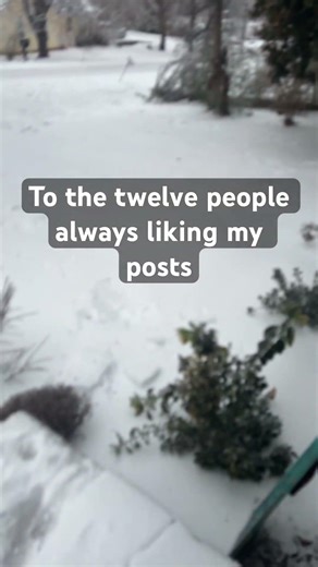 To the twelve people always liking my posts, #gasstation #twelve #snow #cold