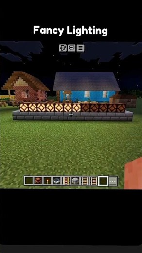 Minecraft 🤔fancy lighting #minecraft