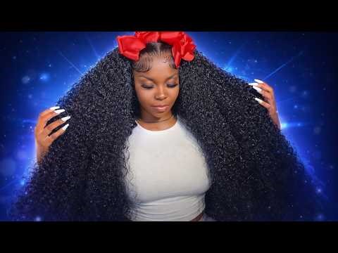 Aliexpress 230 Density Frontal Lace Wigs Human Hair Curly Wigs For women Deep Wave 13x6 Hd Lace Fro