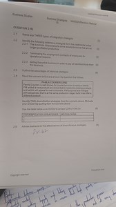 QUESTION 2 (B)2.1 Name any THREE types of integration strateg... | Filo
