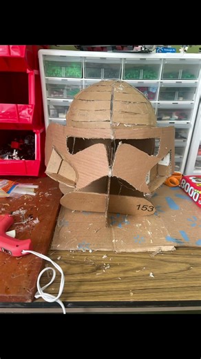 Making a clone helmet out of cardboard #clones