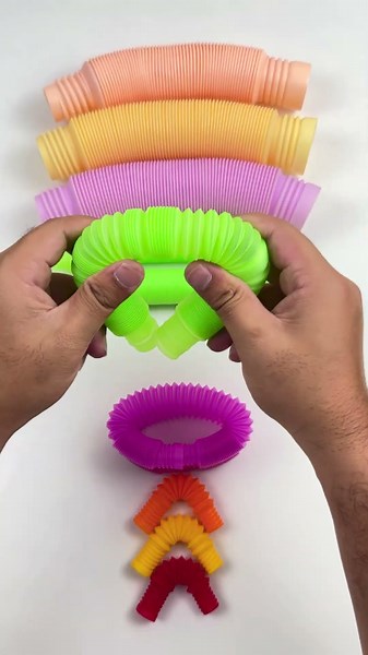 Satisfying Pop Tube and Circling ASMR Sound POP-TUBE #satisfying #relaxing #poptube #crunchy #diy