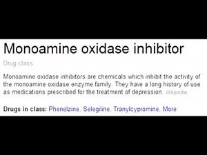 Monoamine Oxidase (MAO) Inhibitors - Mechanism, Clinical Use & Toxicity