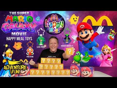 All 12 Super Mario Galaxy Movie McDonald’s Happy Meal Toys AdventureFun Toy Collection Review!