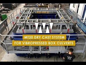 MT-20 SYSTEM, MAXIMUM VERSATILITY FOR THE PRODUCTION OF DRYCAST BOX CULVERT
