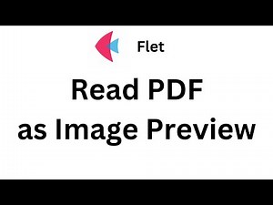 Flet Tutorial - Read PDF as Image
