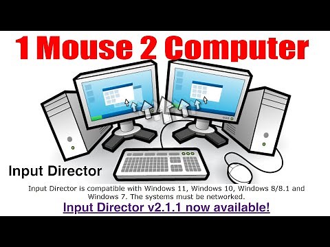 Điều khiển chuột qua lại nhiều màn hình máy tính khác nhau #Input Director #