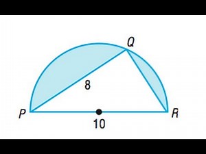 Computing Areas for triangles in circles