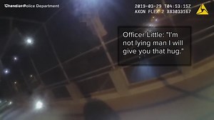 'I just kept my promise': Chandler officer reflects on night he helped man off freeway bridge with hug