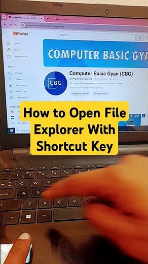 How to open File Explorer with Shortcut key #shorts #shortcut