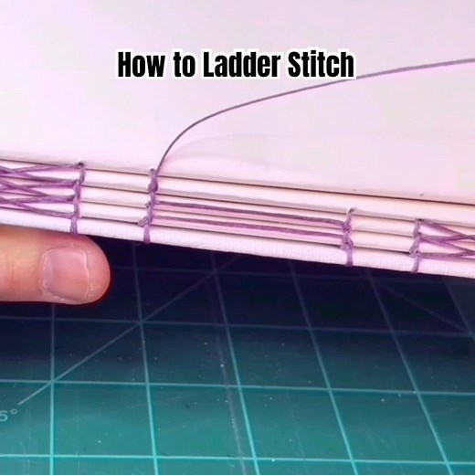 How to Ladder Stitch - Bookbinding