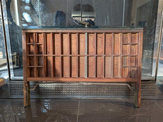 Antique Typecast Tray, Shadow, Wood Printer Box, Display Case - Small - Etsy