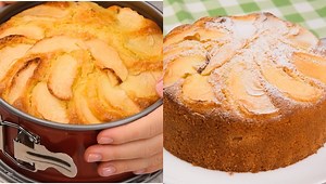 Tall and Soft Orange Scented Apple Cake