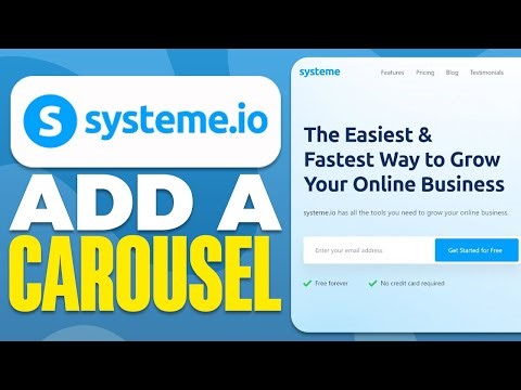 How To Add Carousel in Systeme.io