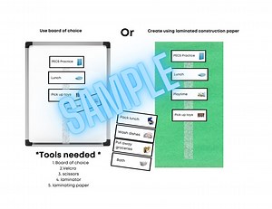 Large Visual Cards for Schedule. (home Basic and School.) - Etsy Canada