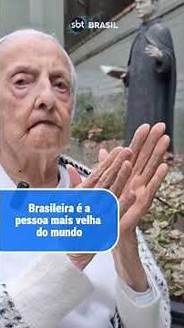 Freira brasileira do RS se torna a pessoa mais velha do mundo, diz instituto | SBT Brasil (04/01/25)