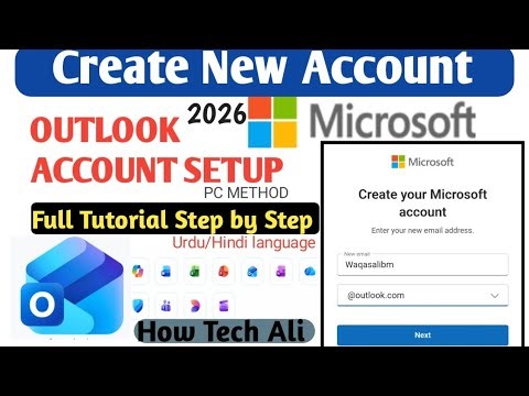 How to Create an Outlook Account | Microsoft Account kese banaye, | Full Tutorial ‪@howtechali‬