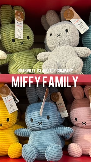 15 reactions | Miffy time! ✨ From cozy classics to fun new styles-our Miffy family just keeps growing! Which Miffy are you taking home today?  @bontontoys #Miffy #MiffyCollection #CuteToys #KawaiiVibes #StuffieObsessed #ToyStoreMagic #VancouverKids #GiftIdeas #SoftSquad #ToyCompany Miffy collection Bon ton stuffed animal | The Granville Island Toy Company | Facebook