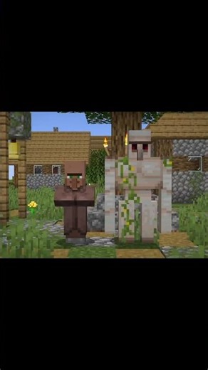 real life iron golem encounter 😨 #minecraft #shorts