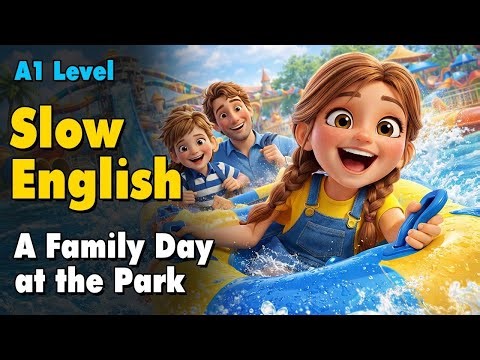Amazing Family Day at the Theme Park | Slow English Listening for Beginners (A1 Level)