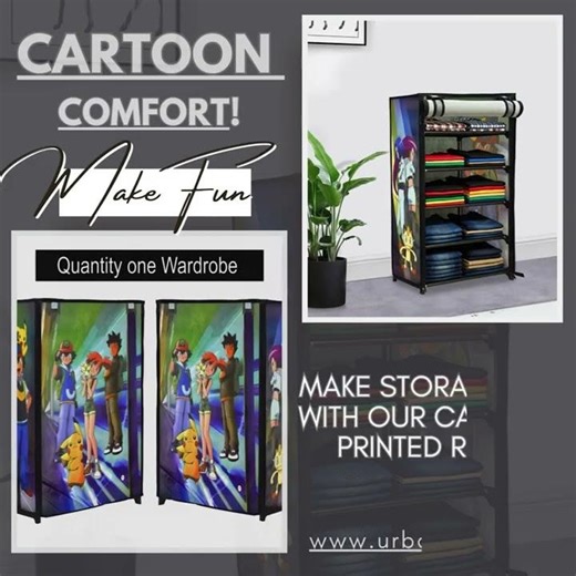 Urban Choice: Cartoon Printed Rack