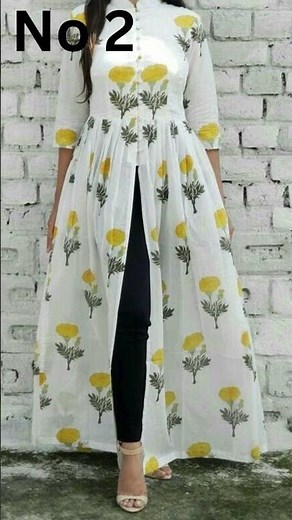 New Front Open Long Frock Design 2025