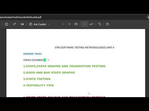 STM UNIT4 | full video link in description | 100%PASS