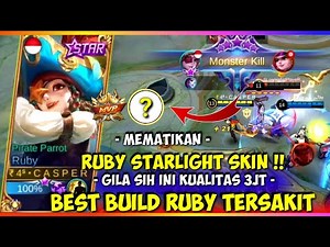 RUBY STARLIGHT! ITEM BUILD RUBY TERSAKIT 2021 TERKUAT MOBILE LEGENDS