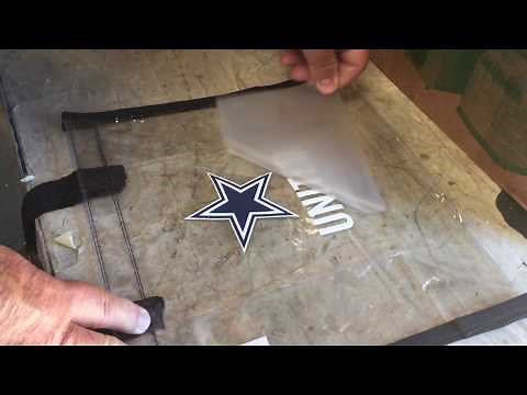 How to print clear vinyl stadium bags