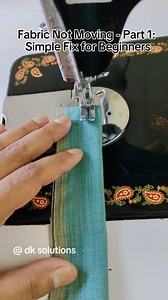 498K views · 10K reactions | Fabric not moving ! quick fix for beginners : part 1 #sewingmachine #sewingmachinehacks #sewingproblems #sewingmachinerepair #sewingforbeginners | DK Solutions | Facebook