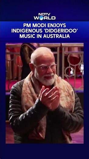 PM Modi Pauses for Traditional Didgeridoo Performance During Australia Visit