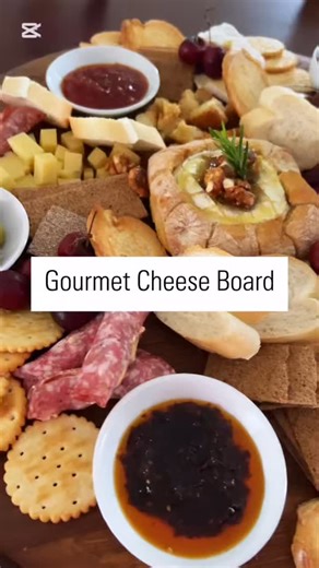 Gourmet Cheese Board - the perfect way to feed a crowd at a New Years Eve drinks party. Salami roll ups Spread salami with Bush Hill cheese Peppadew cream cheese dip Top with a pickle or gherkin and roll up. Place in fridge until needed. Cream cheese olive spread Add 15ml (heaped) of mayo to a tub of Bush Hill cream cheese. Mix well. Add 15ml of the pimento olive brine to the cream cheese mix. Chop approx 125ml of Pimento olives roughly, add to the cream cheese mix. Mix well. Store in fridge unt