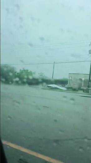 Torando Damage Drive By In Elsa, Texas!
