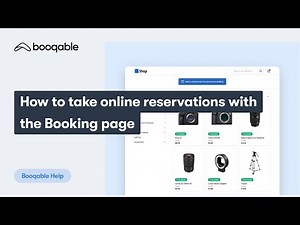 How to take online reservations with the Booking page