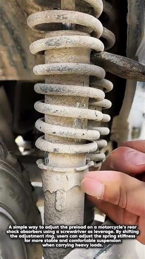 A simple way to adjust shock preload.#shorts #welding #satisfying #working #mechanic