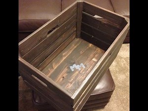 How to Make a Rustic Crate for Storage
