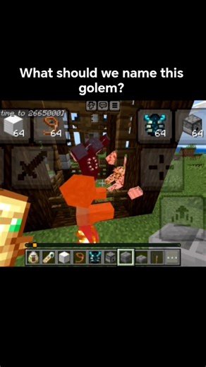 the choosen one golem #minecraft #bug #golem