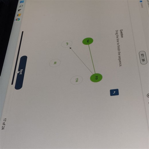 Question: Drag the line to finish the sequence.  Given the sequ... | Filo