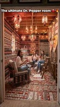 Dr Pepper Room Transformation: 1000s of Bottles DIY Makeover! 🥤#Shorts