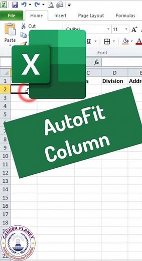 💡 Excel Trick: AutoFit Columns Instantly! 📊