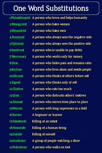One Word Substitutions in English For Beginners #vocabulary #words #English #englishwords #learnenglish #speakenglish | Daily English Dose