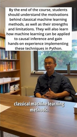 Faculty Fridays 💙 Professor Zheng Fang discusses what students will gain from taking Econ 524
