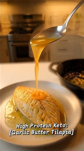 How to Cook the Perfect Garlic Butter Tilapia! 🐟🧈 #HowToCook #KetoRecipes #fishlover